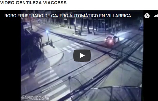  Video: Carabineros Frustró Robo De Cajero Automático En Villarrica